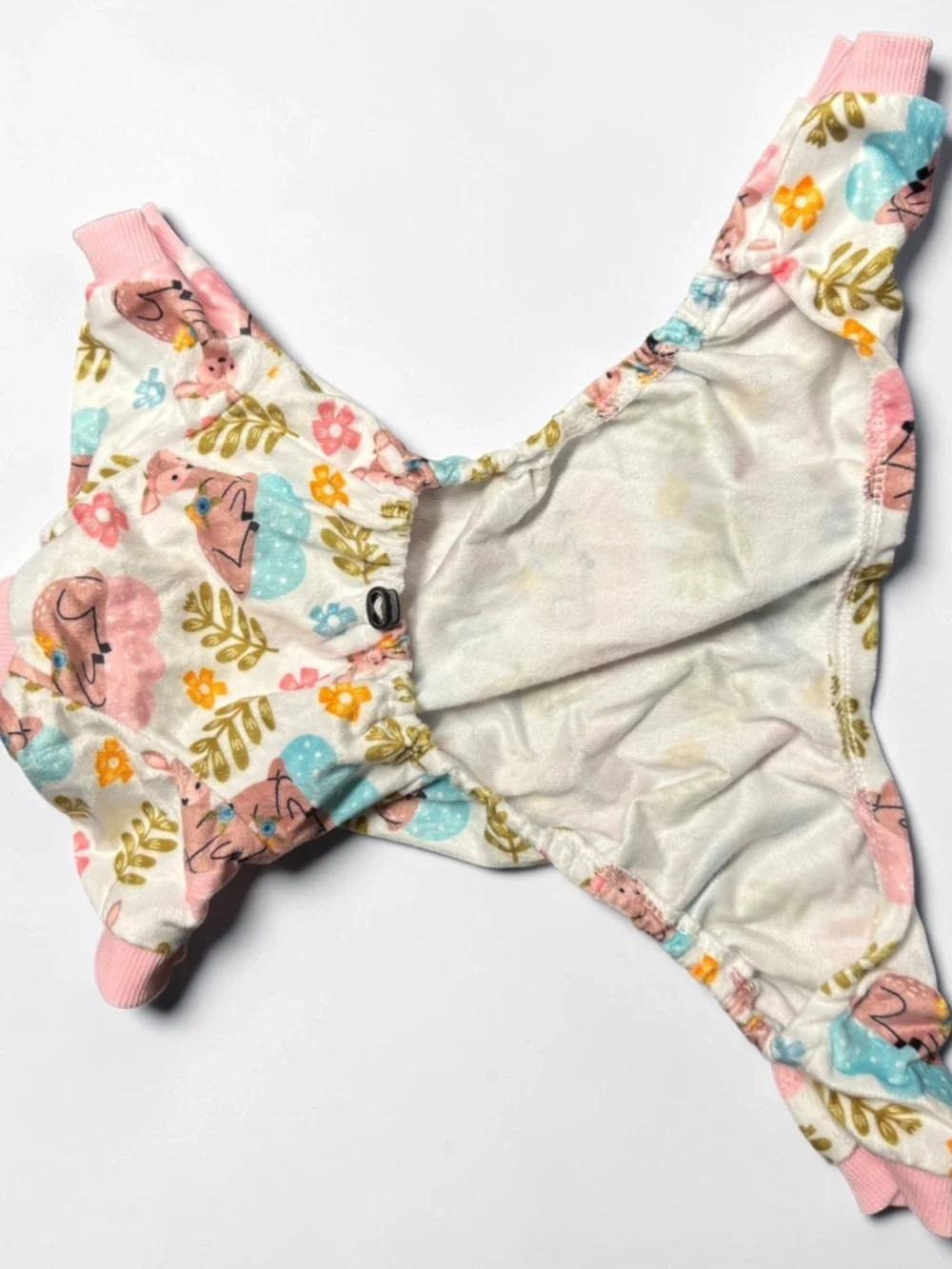 CuteBone Small Dog Pajamas Deer Print Puppy Onesie Soft Pet Jumpsuit NWOT